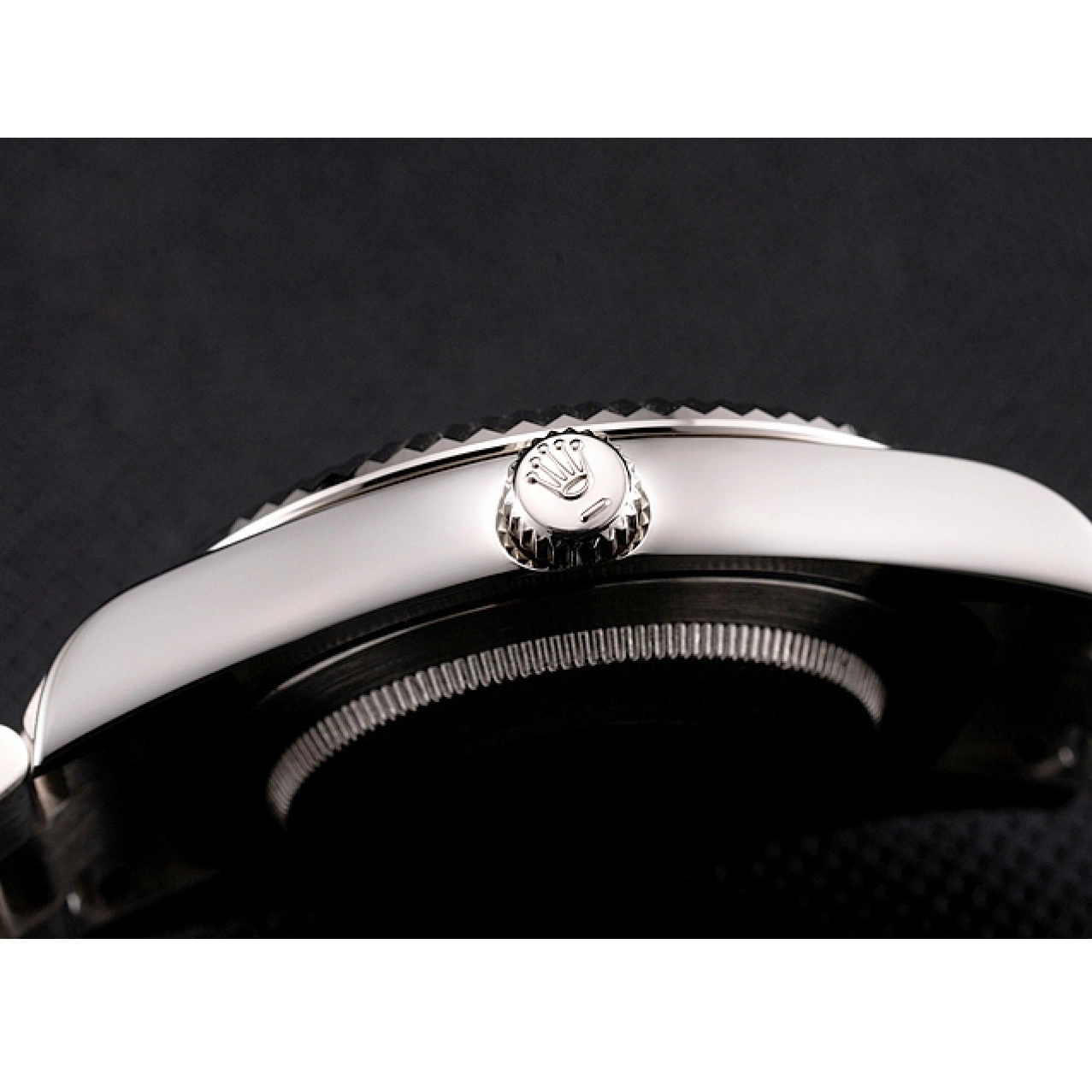 AAA Replica Watches Roman And Datejust Black Swiss Numerals Dial Rolex Case Stainless Steel Bracelet 0806
